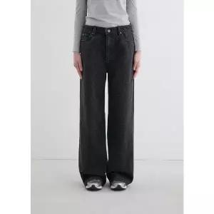 게스 GUESS 여성 워싱 블랙 호피 데님 와이드 [YP3D3165] 358239