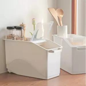 오라 수납형 쌀통 18L 보관 보관함 용기 곡물 계량 독항아리 잡곡