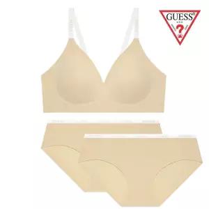 [롯데백화점]게스 젤리 심리스 브라1+팬티2 속옷세트 [선물포장] GEWBR111PT111BE