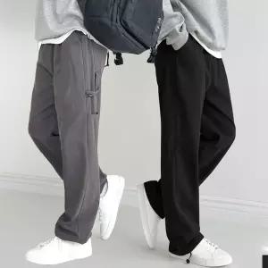 비비오 세미와이드 밴딩 백패치 카펜터 치노 워크 팬츠 (5color 2size)남자흰바지 아메카지 남자밴 고무줄