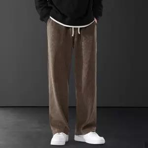 비비오 웜히트 융기모 코듀로이 세미와이드 밴딩 팬츠 (4color 2TYPE) 조거 골덴바지스？？ 스웨트 남자 남자
