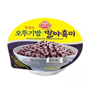 맛있는 오뚜기밥 발아흑미 210g X 12개 즉석 즉석잡곡 렌지 맛있는즉석 간편 즉석컵