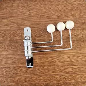 옷걸이 벽 고정 회전형 행거 3구 화이트후크 행거봉 초간편 간이