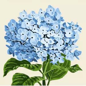 하모니아트 DIY 유화그리기 세트 20x20 푸른 수국그리기 DIY명화그리기 그림그리기 그리기 DIY키트 취미생