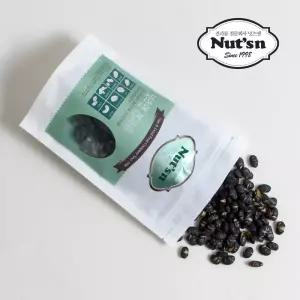 건강간식 안딱딱한 볶음서리태 지퍼백 200g 2+1볶은콩 용콩 간식 서리 볶음 볶은서 영양서 검정 검은