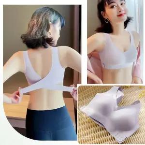 앞단추 조절형 노와이어 스포츠 브라캡탑 브라렛 이어 여성 여자속옷 브라 심리스 운동 사이즈 나시