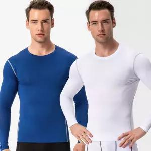 통기 땀흡수 남성 런닝 홈웨어 트레이닝 긴팔 티셔츠헬스레깅스 타이즈 남자운동복 상하세트 크로스핏 헬스