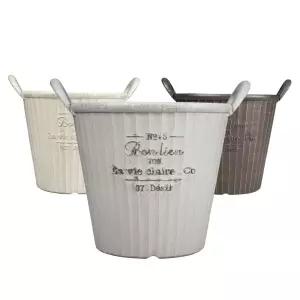 피클레온 바스킷스타일 원통 화분 (대) 38x34cm꽃집 분배 인테리어 정원 원예 베란다 디자인 심플한 켓화분