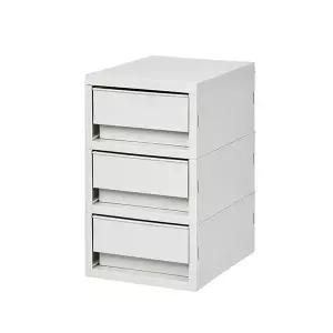 시스맥스 뉴트로 소품함 서랍형 미니 3단 수납 정리함