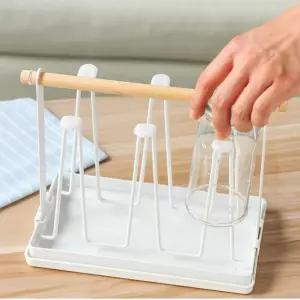 컵거치대 정리대 걸이 건조대 주방 부엌 보관 수납 물컵 머그 커피잔 꽂이대 보관대 커피