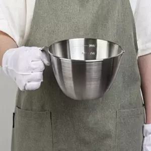계량스텐 손잡이 믹싱볼 미니 1200ml 계량컵 눈금 베이킹 비커 비이커 용량 계량기 용품