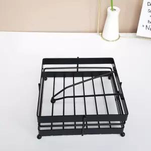 고급 티슈 케이스 냅킨 홀더 대용량 화장지 꽂이 인테리어 소품수납정리함 주방 철제 업소용 용품 식당용