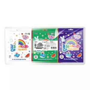 50g 실링백 15색 세트점토놀이 유아 지놀이 공예 컬러대용량 만들기 아이스크림 유아용 부드러운