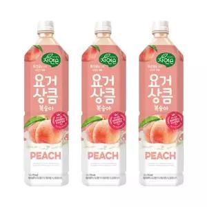 웅진 자연은 요거상큼 복숭아 1.5L x 12개