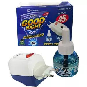 굿나잇 모기 훈증 리퀴드 전기 모약 퇴치 벌레액체 없애는법 제거제 피제 벌레 액상