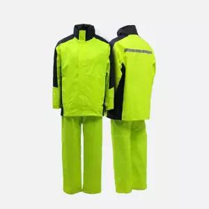 매너티 안전우의의 형광 방수 배달 작업우비 세트