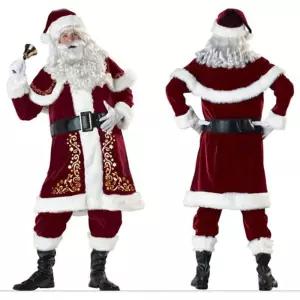 빅사이즈 산타복 수염 가발 고급 크리스마스 의상
