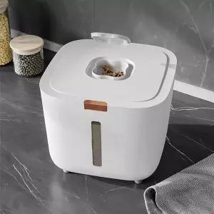 (modoo) 원터치 오브제 쌀통 10kg보관 추천 계량 10KG 보관법 방법 밀폐