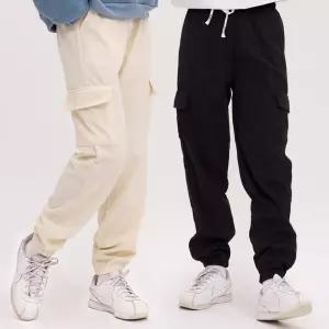 빈티지 여자 조거팬츠 사이드 포켓 골덴 바지카고트레이닝 코듀로이 키작녀 여성 카고 밴딩