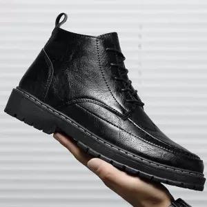 남성 하이탑 워커 스티치 캐주얼 운동화 워킹화여름 밀리터리 오토바이 남자사막화 키높이 로우 세무 미군