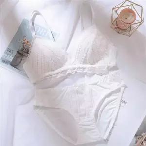 위시레이스 +팬티세트 브래지어 노와이어 캡내장 언더속옷 웨어 브라 브라탑 내장 이어