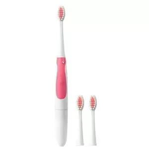 밀크화이트 전동칫솔 음파 핑크 치솔 고급 고급모 구강세정 칫모 진동 어린이 휴대용