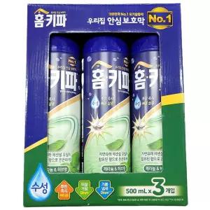 뿌린 즉시 빠른 살충 모기 에어졸 500ml 3입 허브향해충잡이 로졸 제거 스프레이약 스프레이 뿌리는벌레 가