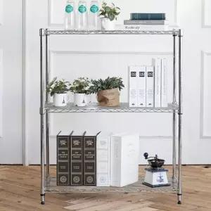 메탈랙 조립식 선반 철제 진열대 수납장 3단이동식 화분 다용도 소품 진열장 스텐