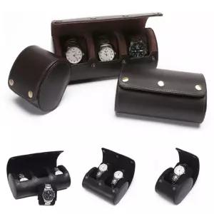 빈티지 소가죽 시계 수납 케이스 1구악세사리함 액세서리정리함 보관함 수납함 상자