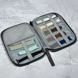 엔터콘 애플워치 갤럭시 스트랩 밴드 파우치시계케이 악세사리 파우치 보관함 가방