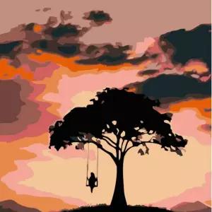 하모니아트 DIY 유화그리기 세트 20x20 나무 그네페인팅 그리기 DIY명화그리기 그림그리기 DIY키트 취미생