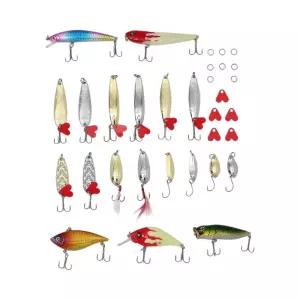 루어낚시 미끼세트 DK98 스플릿링 민물 가짜 메뚜기 크랭크 지그헤드 그럽웜