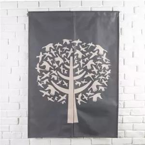 간편한 중문 커튼 그레이 패브릭 주방 가정용 차단막 간이커튼 바란스