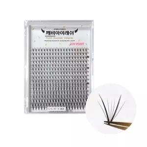 깨비아이 2DV 포인트 러시안볼륨 연장속눈썹 16줄래쉬 메이크업 예쁜 자연스러운 붙이는 가닥 일회용 인형