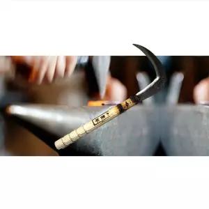 전통낫 손쉬운 제초정구지낫 부추 대장간 접는 야채 풀베기 톱니 선낫 안전