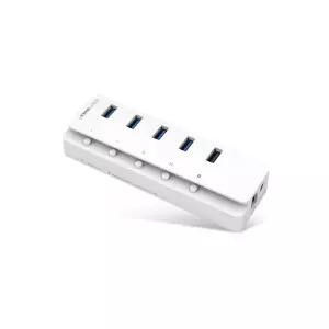 IPTIME UH505 USB3.0 허브 5포트USB충전 USB USB케이블 USB30 USB30유전원 유전 멀티 스마트USB