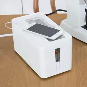 케이블O 플러스 미니 1P 멀티탭 전선 정리 보관함 정리함 멀티탭함 컴퓨터함 책상소품 책상함 케이스