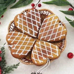 Jdt 트리 오너먼트 4p세트 하트브레드액세서리 소품 장식 크리스마스 성탄절 악세사리