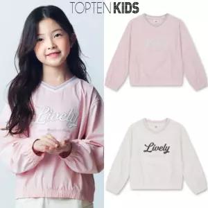 탑텐키즈 25년 FW 여아 나일론 스판 바람막이 맨투맨 MKF3TR2211