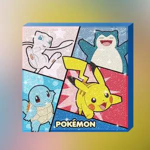 포켓몬스터 점핑 (캔버스 보석십자수) 25x25세트 비즈공예 벽걸이 액자 큐빅