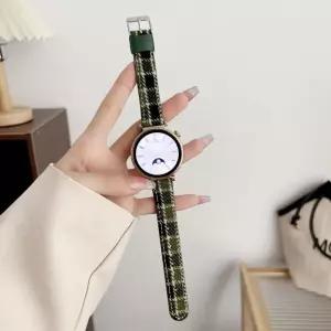 갤럭시워치4 40mm 44mm 스트랩 격자무늬 가죽밴드 시계줄나일론 휴대폰용품 밀레니즈 루프 오션 스포츠 메