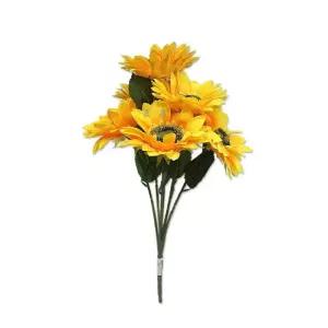 7송이 해바라기 조화 조화꽃 장식 인조 가짜꽃 장식용 인테리어용 집꾸미기 장식품