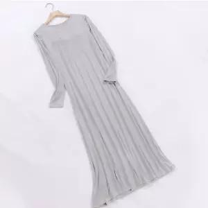 모달 긴팔 원피스 홈웨어 잠옷 이지웨어웨어 이지웨어 시원한 임산부 가벼운 여성 면원피스 웨어