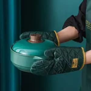 고온 방열 주방 오븐 글러브 전자렌지용 단열 장갑 실리콘 내열 용품 냄비 조리도구 미끄럼방지 기구 보조