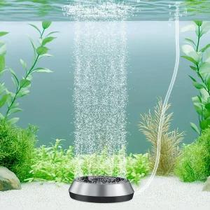 에어 튜브가 있는 수족관 수조용 하이거 스톤 버블 키트 산소 확산기 체크 밸브 수경식 폭기 버블러에어