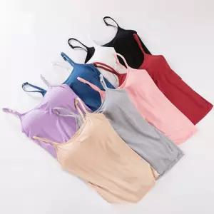커스텀바이진 나시 브라탑 나시티 캡나시 노와이어 민소매 내장 이너웨어 튜브 여름속옷 웨어 여성 브래지
