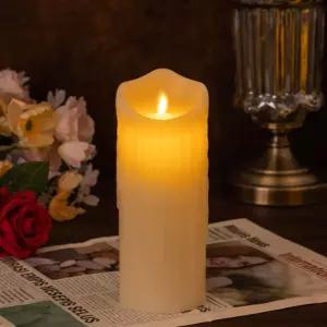 리얼라잇 LED 캔들(20cmx7.5cm)양초무드등 소품등 팬시등 실내등 용품등 가정용등 스탠드등 무드등
