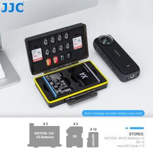 JJC 휴대용 다기능 배터리 케이스 SD 마이크로 카드 Insta360 X4 방수