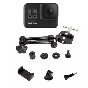 고프로9 호환 슈퍼 클램프 매직암 마운트 방송 촬영액션캠용거치대 자전거걸이 고9 고브라켓 브라 부품 카