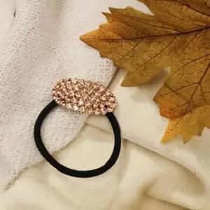 크리스탈 라운드 큐빅 머리끈 피치 헤어방울끈 슈슈 고무줄 미니 머리 헤어
